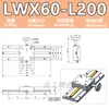 Mesa de Plataforma Deslizante com Ranura de Cauda de Andorinha no Eixo X lwx25/40/60 Deslocamento Manual Ajuste Fino Curso Longo Tipo Cremalheira