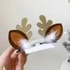 Pinzas para el Cabello de Navidad con Astas de Reno, Lindos Accesorios para el Cabello de Dibujos Animados para Niños, Regalo de Navidad para Cabello Rebelde