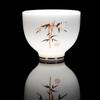 Juego de té kung fu blanco sebo taza de té cerámica mate blanco puro taza de cata de té taza maestra taza pequeña tazón de té taza individual