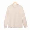 Camiseta Lavada Retro Europea y Americana Transfronteriza, Marca de Tendencia Holgada Vintage de Peso Pesado, Camiseta de Manga Larga con Cuello Redondo de Algodón Puro para Hombre