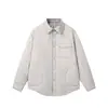 Camisa de Hombre Yansanxia Estilo Japonés Acolchada Cálida con Solapa Manga Larga Camisa Retro para Hombre Chaqueta de Algodón M658