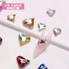 Nail art K9 jóias transparente broca coração torto machado broca gotículas de água gordura quadrado flash placa super flash branco diamante desgaste armadura acessórios atacado