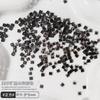 Popular celebridad en línea uña mineral Diamante Negro súper brillante negro plano diamante de forma especial elfo cálido mismo estilo joyería de uñas de diamante de diamante completo
