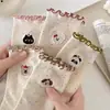 Meias Fofas de Desenho Animado Estilo College para Mulheres com Bordas Franzidas para Primavera e Outono, Versão Coreana Ins Meias Largas da Moda, Meias Zhuji