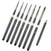 Comércio Exterior Transfronteiriço Wei Zhuang Guache Cisne Negro Pincel para Aquarela Haste de Metal Removível Cabelo de Lobo Conjunto de Pincéis para Óleo