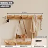 Perchero de pared de madera maciza, gancho para colgar en la puerta, gancho multifuncional para entrada, perchero para dormitorio