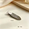 Set de Múltiples Estilos de Pinzas Minimalistas Metálicas de Pico de Pato, Pasadores Plateados, Pinzas Laterales de Corazón y Estrella, Pinzas para el Cabello Hechas a Mano para DIY