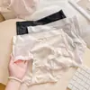 Calcinhas Máscara Leves, Respiráveis e Sem Costura para Mulheres, Cintura Média Jacquard de Renda com Forro Interno Probiótico 7A, Calcinhas Macias e Respiráveis