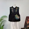 Novo Colete Bordado Pesado Chinês Xuanyu Jacquard Estilo Nacional 2026 Outono Novo Estilo Temperamento Xale Coleira Alta Colete Feminino