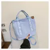 Bolsa de Lona Transfronteriza para Mujer, Versátil para el Verano, Nueva Bolso Cruzado Casual 2026, Bolso Tote de Moda Tendencia Este Año