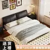 Cama Suspensa Cama de Casal de Ferro Forjado Minimalista Moderna Uso Doméstico Apartamento Pequeno Estrutura de Cama Sem Cabeceira Estrutura de Ripas Estrutura de Aço Carbono Cama