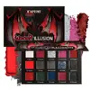 Paleta de Halloween ~ Paleta de Sombras com 15 Cores Vermelho e Preto Gótico Smoky Hot Girl Maquiagem Cosplay Europeia e Americana 2025 Transfronteiriça