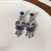 Pendientes de Borla de Pétalo de Aguja de Plata Super Hada, Modernos y Versátiles, Pendientes Elegantes con un Toque de Lujo Ligero y de Alta Gama, Pendientes de Nicho para Mujer al por Mayor