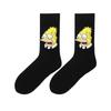 Calcetines Casuales para Hombre X Los Simpson Calcetines de Pareja Tubo Medio Calcetines Trendy de Calle Personalizados Cabeza de Anime Coreanos Lindos