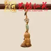 Llavero Colgante Tallado de Cacahuete de Sándalo Morado, Adorno Creativo Yiming Xianyuan, Accesorio de Mano de Caqui