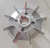 Aspa de Ventilador de Aluminio para Motor 3KW-22KW Motor Aspa de Ventilador de Alta Temperatura Aspa de Ventilador con Núcleo de Hierro Y100Y200Y160 Ventilador de Aluminio