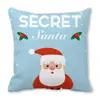 Feliz Navidad Viejo Barba Blanca Gnomo Piel de Durazno Encriptada Terciopelo Decoración del Hogar Cojín de Sofá Almohada ZT420