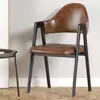 Silla casual con respaldo, silla de escritorio simple, silla de comedor, adecuada para cafeterías, salones de uñas y hogares, con un diseño nórdico de lujo ligero