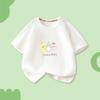 Camiseta de Verano para Bebés Niños Algodón Puro Manga Corta Tops Delgados Niños y Niñas Ropa de Verano Bebé Pequeño Ropa de Bebé de Una Pieza