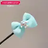 Horquilla de Flores para el Cabello para Niñas, Horquilla para Moño Alto, Accesorio para el Cabello de Varilla Lazy Twist para Niñas