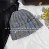 [Dulce Colorido] Gorro de Lana con Protección para Orejas de Botones Cosido Puramente a Mano para Otoño e Invierno para Mantener Caliente y Mostrar la Cara, Gorro Frío Pequeño Baotou