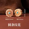 Madeira de Buxo Contas Soltas Contas Espaçadoras Acessórios Incrustados com Turquesa DIY Colar Pulseira Miçangas Contas de Madeira Contas Soltas