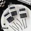 Pasador Negro para Mujer, Accesorio para el Cabello Simple y Versátil, Pinza para el Cabello para Fijar Flequillos y Cabello Suelto, Pinza de Alambre de Acero, En Caja