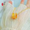 Collar Flor Espiga de Trigo Puente de Seda Viento y Lluvia, Chapado en Oro con Colgante de Diamante, Joyería para Mujer, Regalo, Souvenir, Sensación de Alta Gama