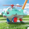 Avión de Empuje para Niños Pequeños Juguete Empujar Empujar Monociclo Cochecito Rueda Poste Único con Campana Puesto de Actividad de Jardín de Infancia