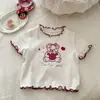 Camisetas de Manga Corta para Niñas 2026 Verano Nuevo Estilo Ropa Tops para Niños Ropa de Verano para Bebé Niña Ropa para Niños Súper Bonita Ropa para Niños