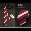 Versión coreana de la moda británica para corbatas de hombre estrecha moda de boda corbata de 6 cm 1200 puntadas poliéster fabricantes