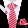 Corbata de Negocios para Hombre Pañuelo de Bolsillo Traje Vestido Banquete Camisa Rojo Negro Polo Lunares Cuadros Corbata de 8cm