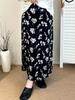 Falda Elegante con Estampado Fluido para Mujer Tallas Grandes, Falda Recta Ceñida a la Cadera, Nueva Falda Media de Terciopelo Otoño 2026 Nq1337
