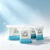 Almohadillas de Algodón Húmedo Elásticas Tres en Uno para Aplicación Facial, Combinación Perforada para Ojos, Boca y Nariz, Tipo Delgado