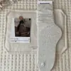 2026 Calcetines Básicos para Mujer Estilo Japonés para Primavera y Otoño, Color Gris, de Media Pantorrilla, Costilla de Puntada Doble, Color Sólido, Largos, Venta al por Mayor