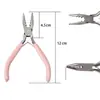 Alicates DIY feitos à mão rosa de ponta fina alicates de joalheria multifuncionais de ponta redonda mini ferramentas de enrolamento e miçangas para joalheria