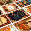 50 Tarjetas de Pared Temáticas de Acción de Gracias Otoñal Transfronterizas, Tarjetas de Decoración Interior Retro Europeas y Americanas