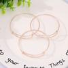 Nueva pulsera de aleación europea y americana popular viento frío oro y plata joyería para damas accesorios de joyería simples fabricantes venta al por mayor