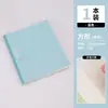 Cuaderno para memorizar palabras con divisiones y relieve plateado, páginas coloridas, páginas desmontables para memorizar palabras