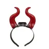 Tiara Luminosa Chifre de Diabo Atacado Logo Impresso Tiara Luminosa para Festa de Halloween Adereços de Atmosfera Led