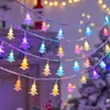 Luzes de Festival de Natal Floco de Neve LED Transparente Fio de Luz Colorido Acessórios Luzes Moldadas Luzes Decorativas Enfeites Plugues Fios de Luz Ambiente