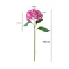 Ramo de una sola flor de hortensia artificial grande para decoración de escenas, decoración de bodas y hoteles, ramo de mano de hortensia, flores secas, flores artificiales