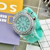 Relógio Personalizado Luminoso Popular Transfronteiriço com Strass Moda Coreana Geneva Casal Estudante Masculino e Feminino Relógio a Quartzo