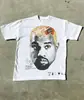 Camiseta Informal de Manga Corta para Hombre con Estampado de Letras Vintage Trendy High Street Y2k Gótico Harajuku Hip Hop para Pareja