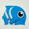 Gorra de natación de silicona para niños con diseño de dibujos animados para hombres y mujeres, universal, impermeable, protección para los oídos, gorra de natación de silicona para niños al por mayor