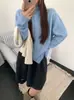Suéter de lana de cachemir cepillado, cárdigan de estilo suave, suéter de estilo coreano, tejido de punto con cuello alto, chaqueta de corte holgado, capa interior para un look casual