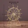 Adornos de Modelo de Avión Plateados Galvanizados de Lujo Ligero Estilo Europeo, Mueble Creativo y Personalizado para Gabinete de Vino, Vestíbulo, Muebles de Decoración para el Hogar