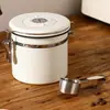 Uau, Frasco de Armazenamento de Grãos de Café em Aço Inoxidável 304, Frasco Hermético para Pó de Café, Frasco de Armazenamento com Exaustão a Vácuo para Armazenamento de Leite em Pó