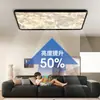 Luz de dormitorio principal geométrica de alto atractivo, nueva luz de techo LED, luz de sala de estar con forma de guijarro, lámpara de comedor, hierro, otros