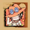 Ímã de Geladeira Magnético Acrílico Anime Desenho Animado Fofo One Piece Ímã de Geladeira Acrílico Personalizado Criativo